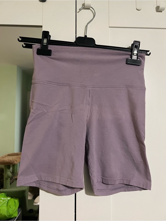 TNA Pants - High-Rise Lavender Women’s Bike Shorts 7”